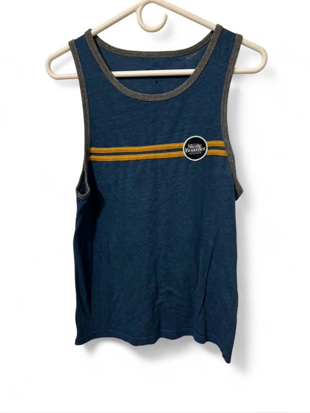 Matix Clothing Company Navy Tank with Gold Stripes - Skateboarder Magazine